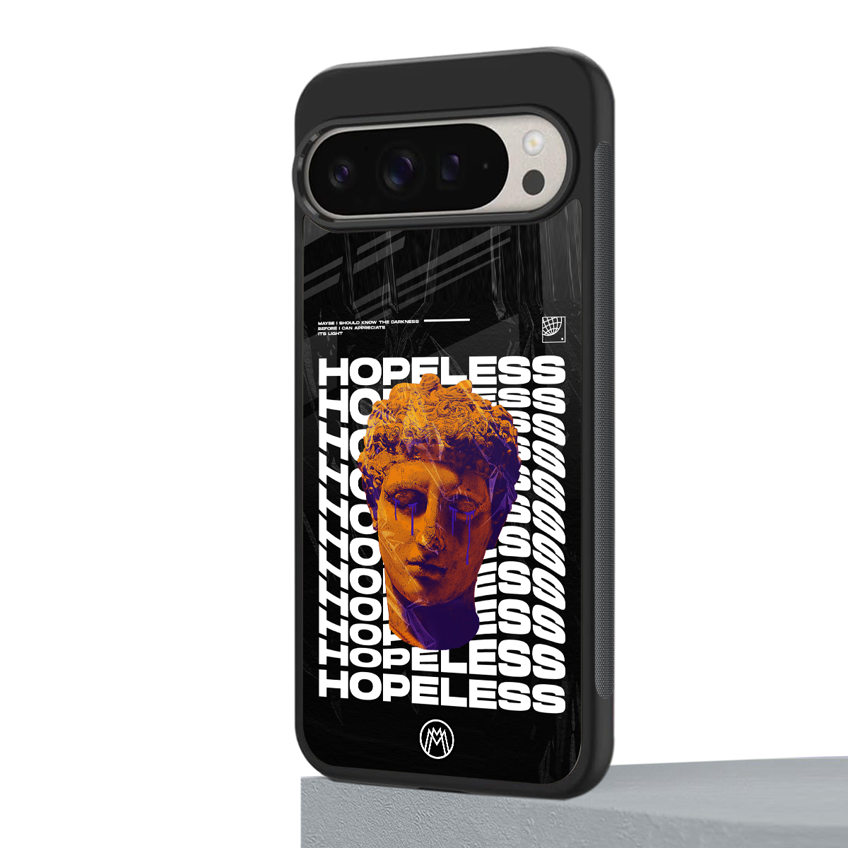 hopeless greek back phone cover | glass case for google pixel 9 pro xl