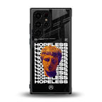 hopeless greek back phone cover | glass case for samsung galaxy s23 ultra