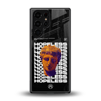 hopeless greek back phone cover | glass case for samsung galaxy s25 ultra