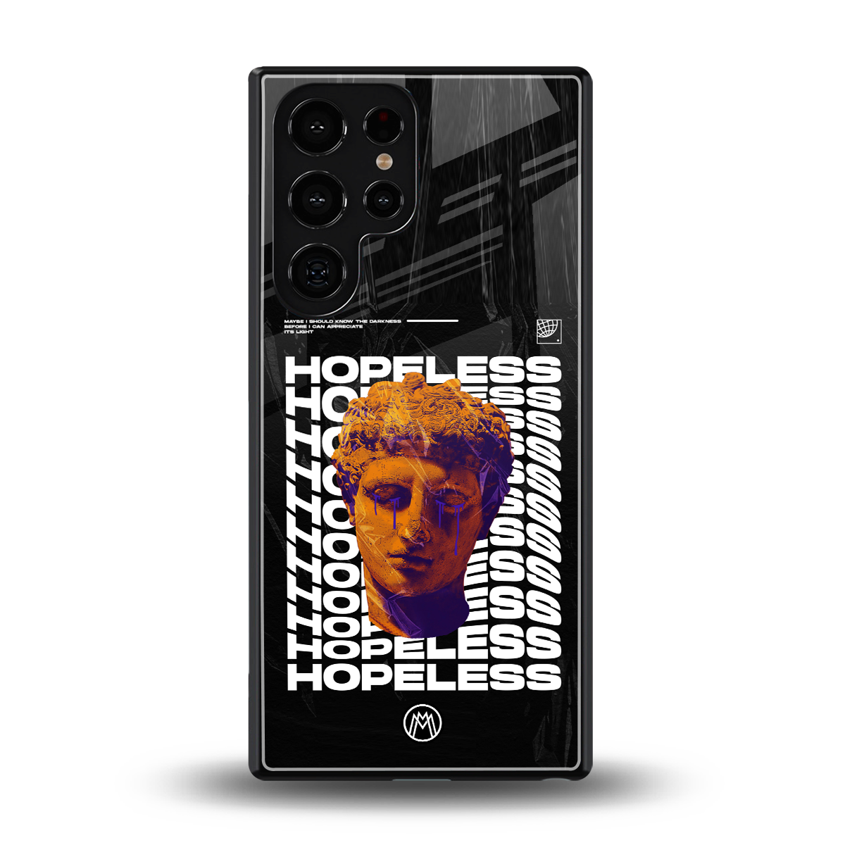 hopeless greek back phone cover | glass case for samsung galaxy s25 ultra