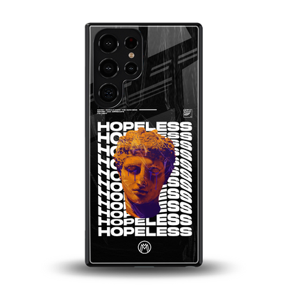 hopeless greek back phone cover | glass case for samsung galaxy s25 ultra