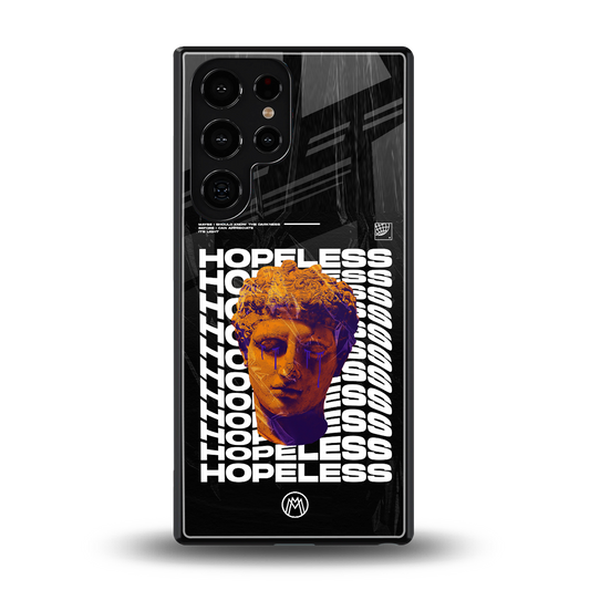 hopeless greek back phone cover | glass case for samsung galaxy s25 ultra