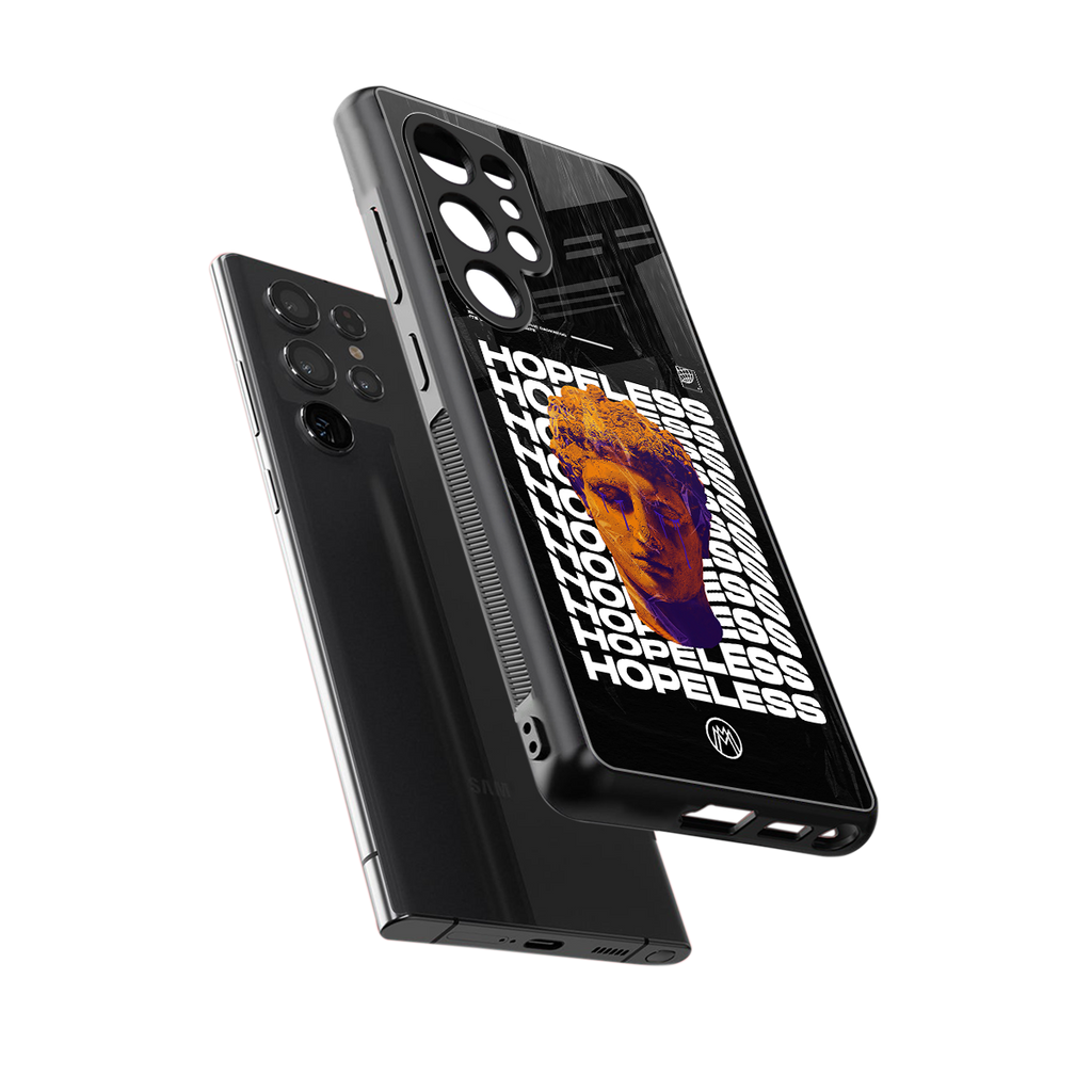 hopeless greek back phone cover | glass case for samsung galaxy s25 ultra