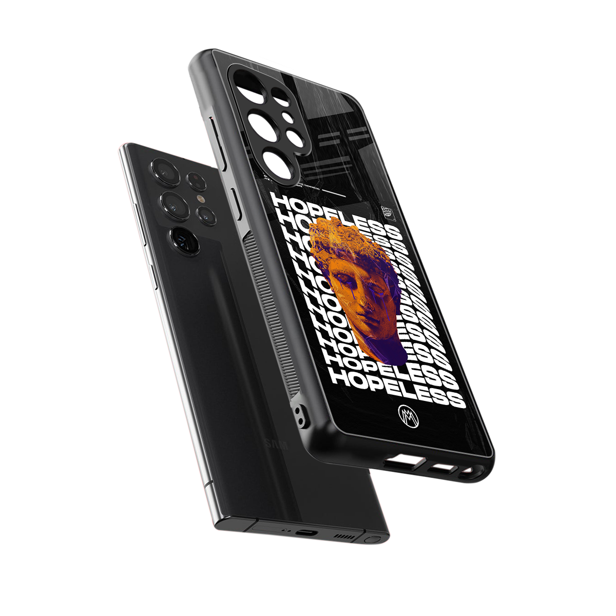 hopeless greek back phone cover | glass case for samsung galaxy s25 ultra