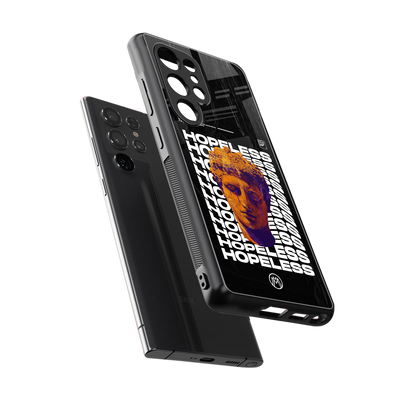 hopeless greek back phone cover | glass case for samsung galaxy s25 ultra