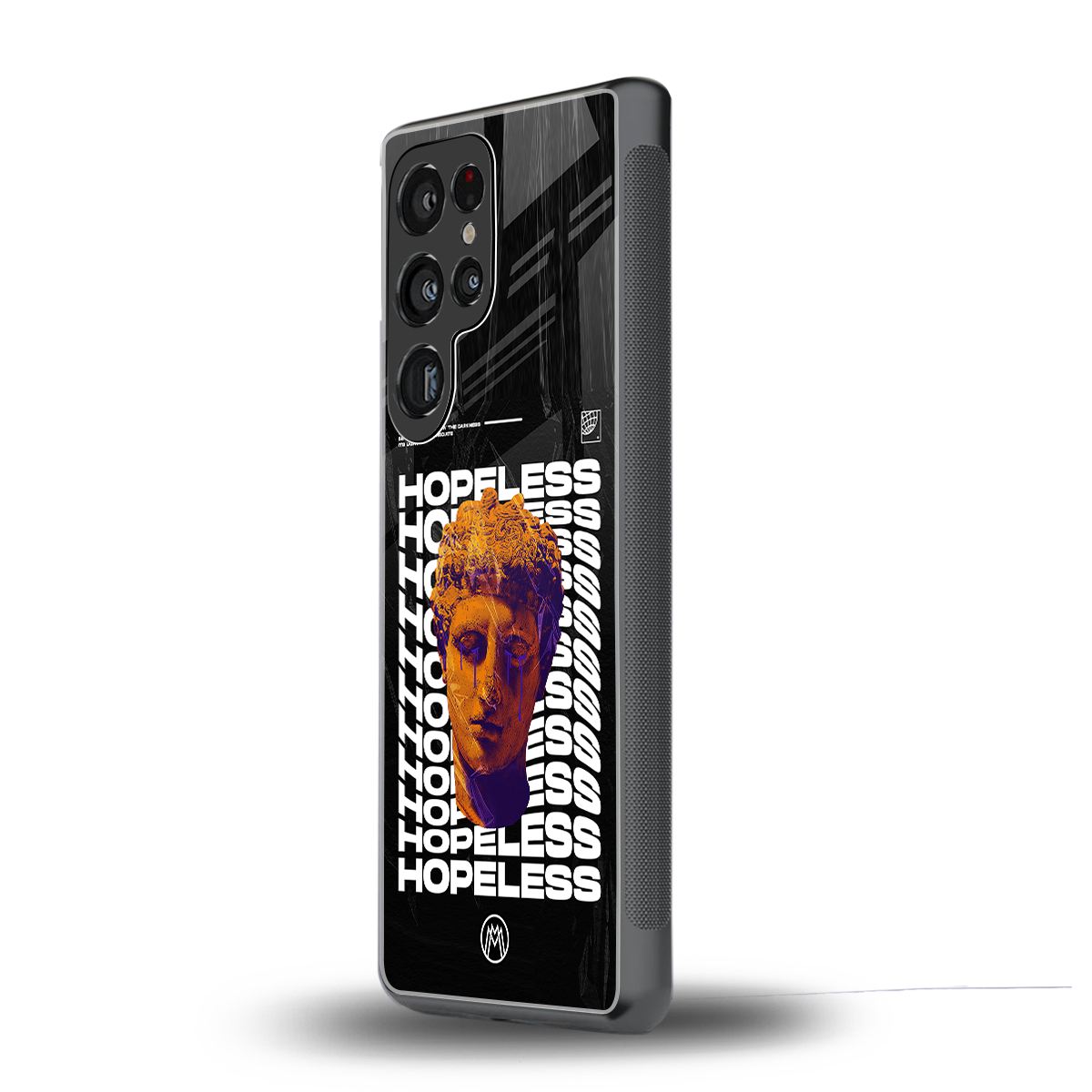 hopeless greek back phone cover | glass case for samsung galaxy s25 ultra