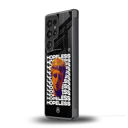 hopeless greek back phone cover | glass case for samsung galaxy s25 ultra