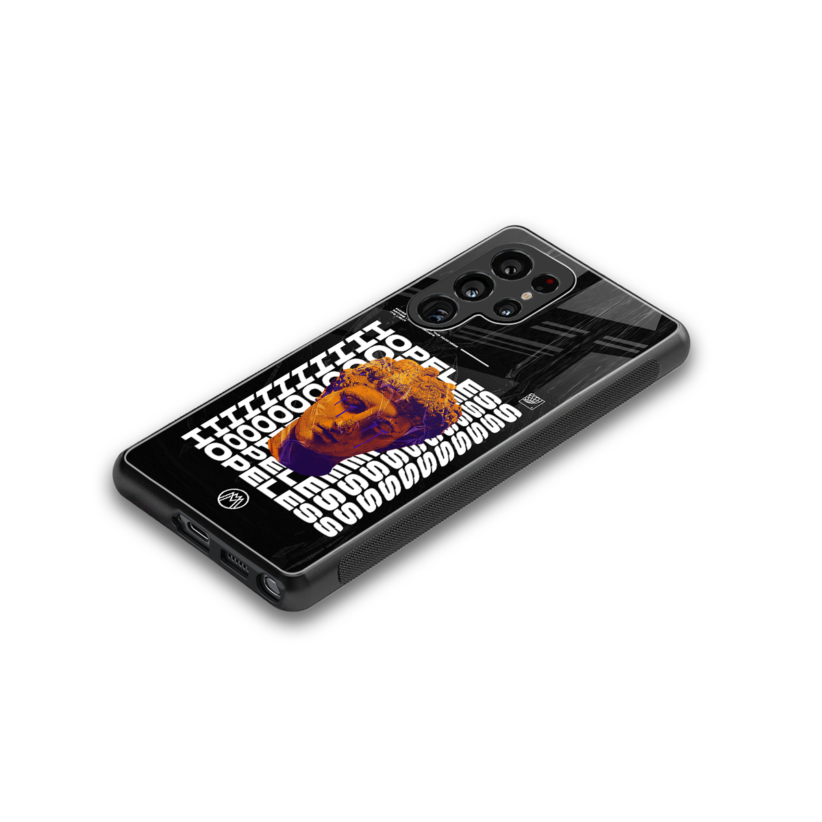 hopeless greek back phone cover | glass case for samsung galaxy s25 ultra