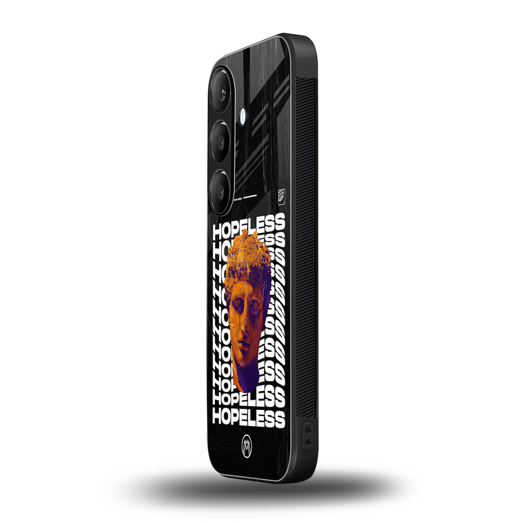 hopeless greek back phone cover | glass case for samsung galaxy s24
