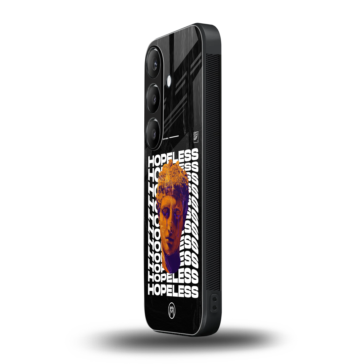 hopeless greek back phone cover | glass case for samsung galaxy s24 fe
