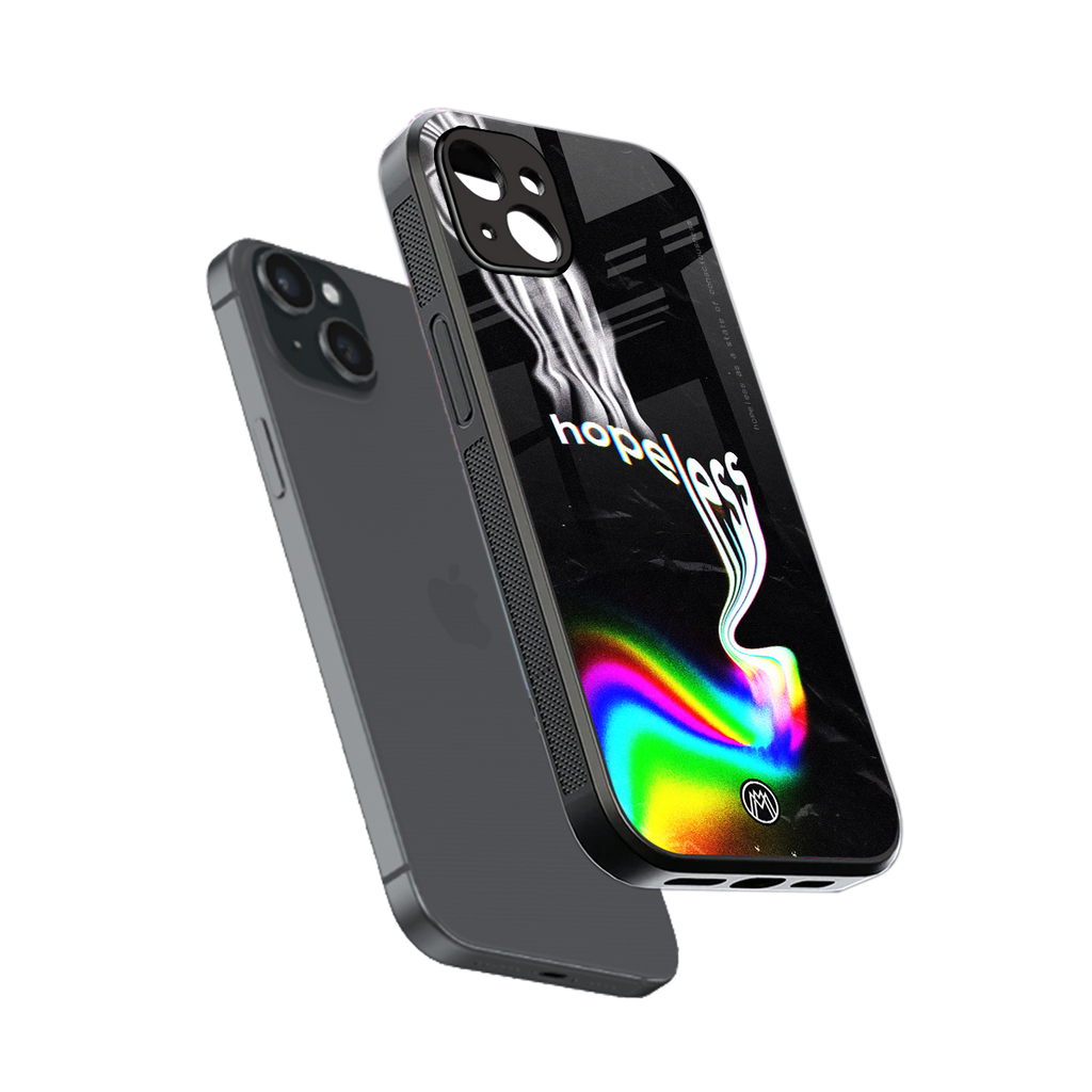 hopeless back phone cover | glass case for iphone 14 plus