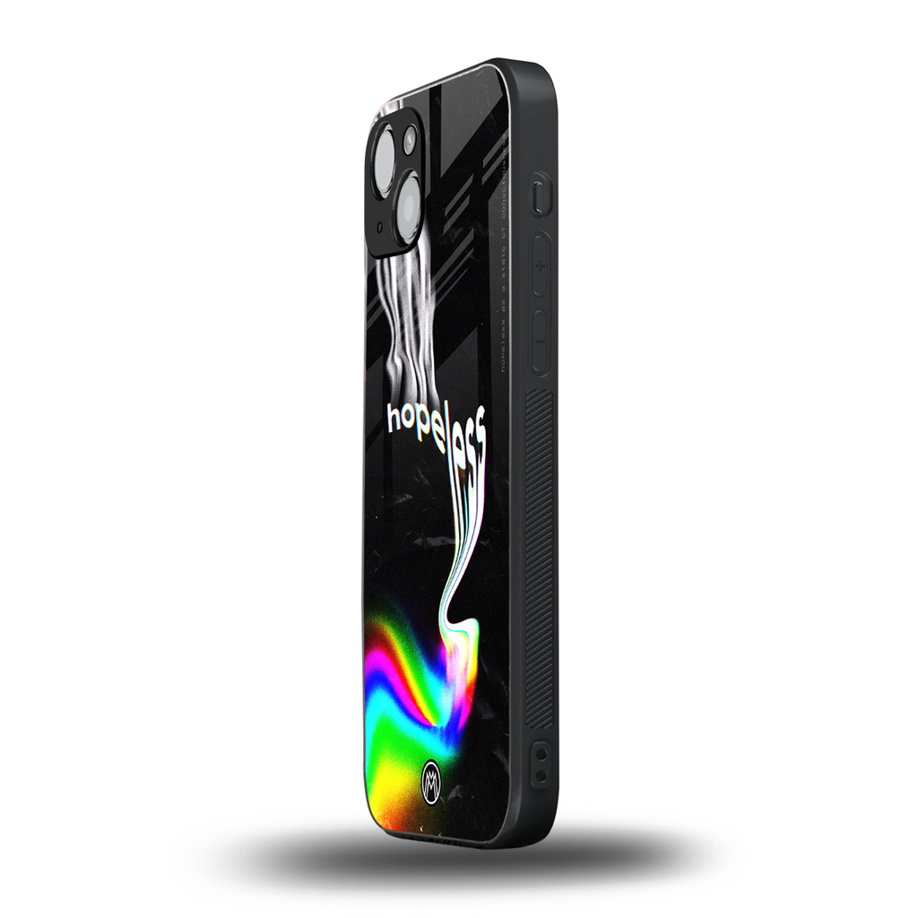 hopeless back phone cover | glass case for iphone 14 plus