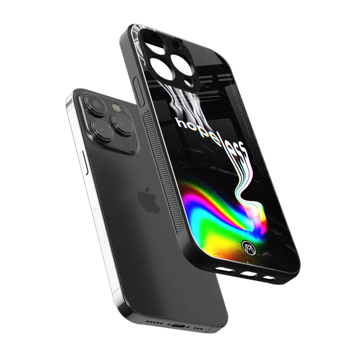 hopeless back phone cover | glass case for iphone 15 pro max