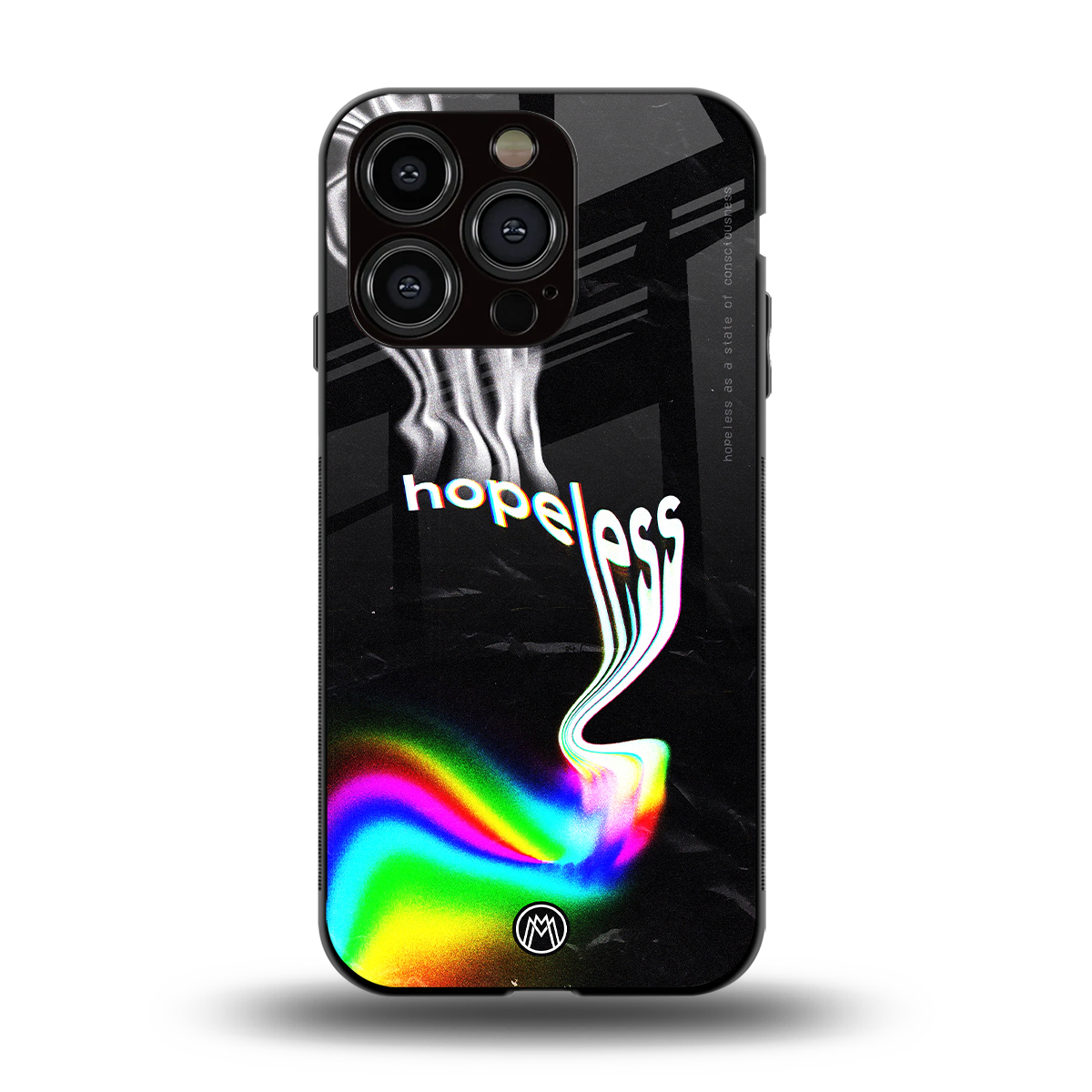 hopeless back phone cover | glass case for iphone 14 pro