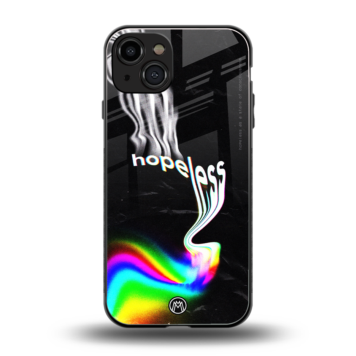hopeless back phone cover | glass case for iphone 15