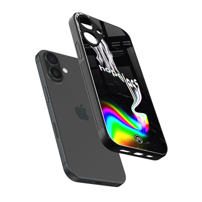 hopeless back phone cover | glass case for iphone 16 plus