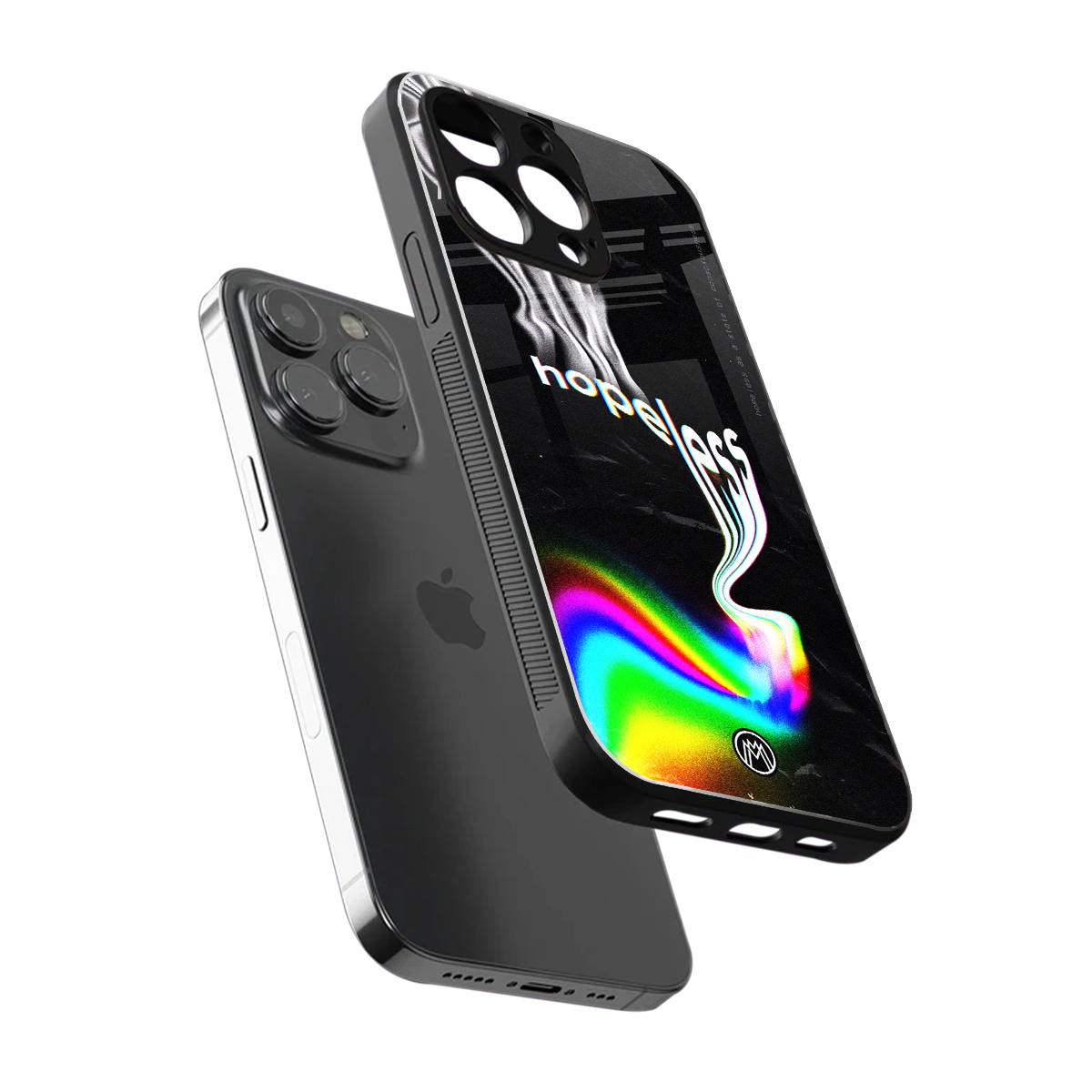 hopeless back phone cover | glass case for iphone 16 pro max