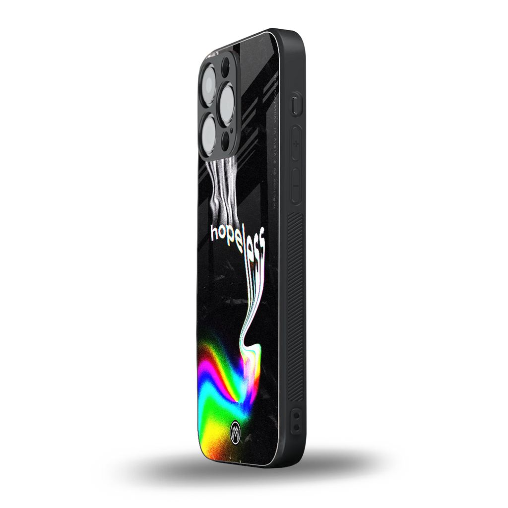 hopeless back phone cover | glass case for iphone 16 pro max