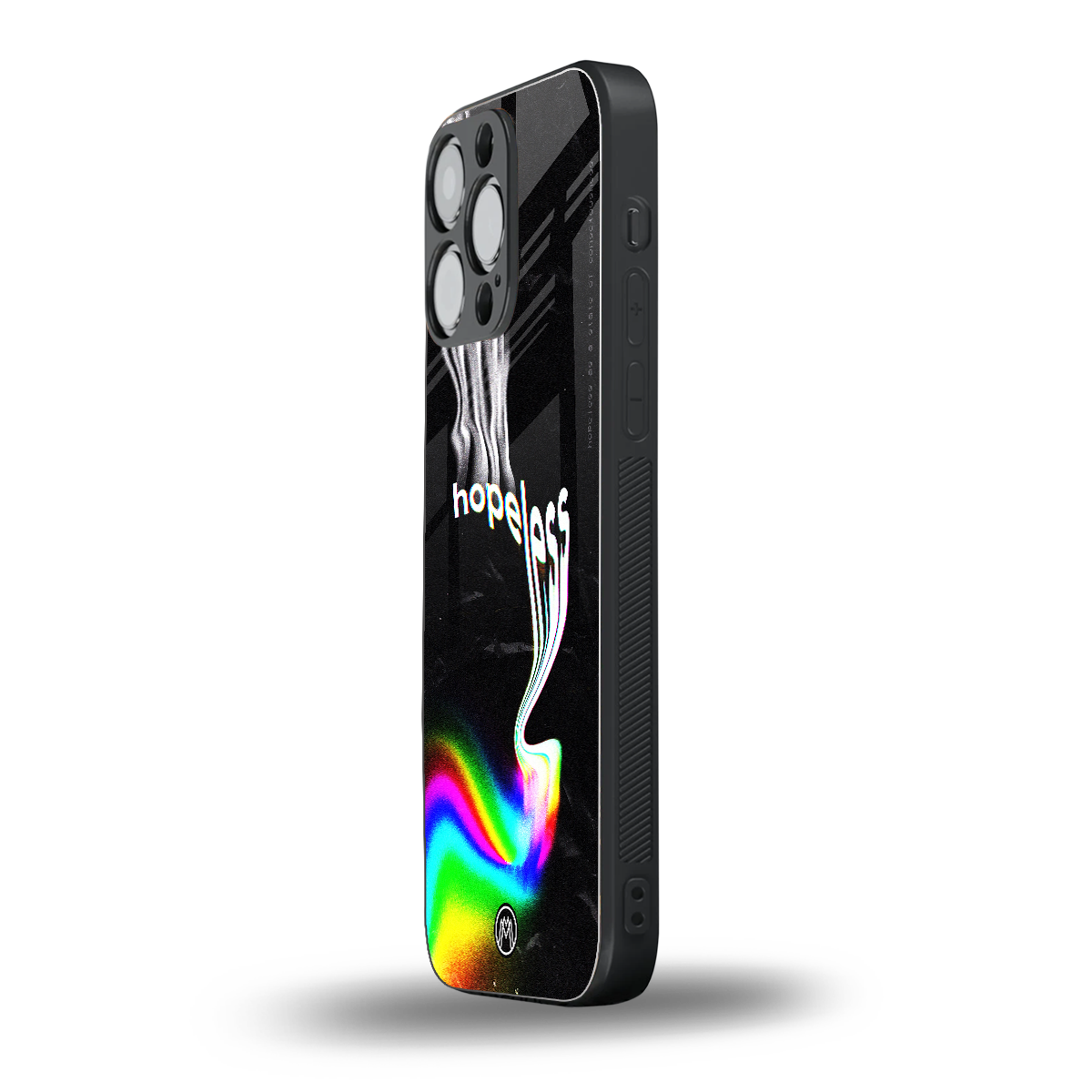 hopeless back phone cover | glass case for iphone 16 pro max
