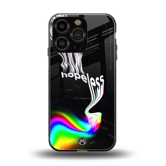 hopeless back phone cover | glass case for iphone 16 pro