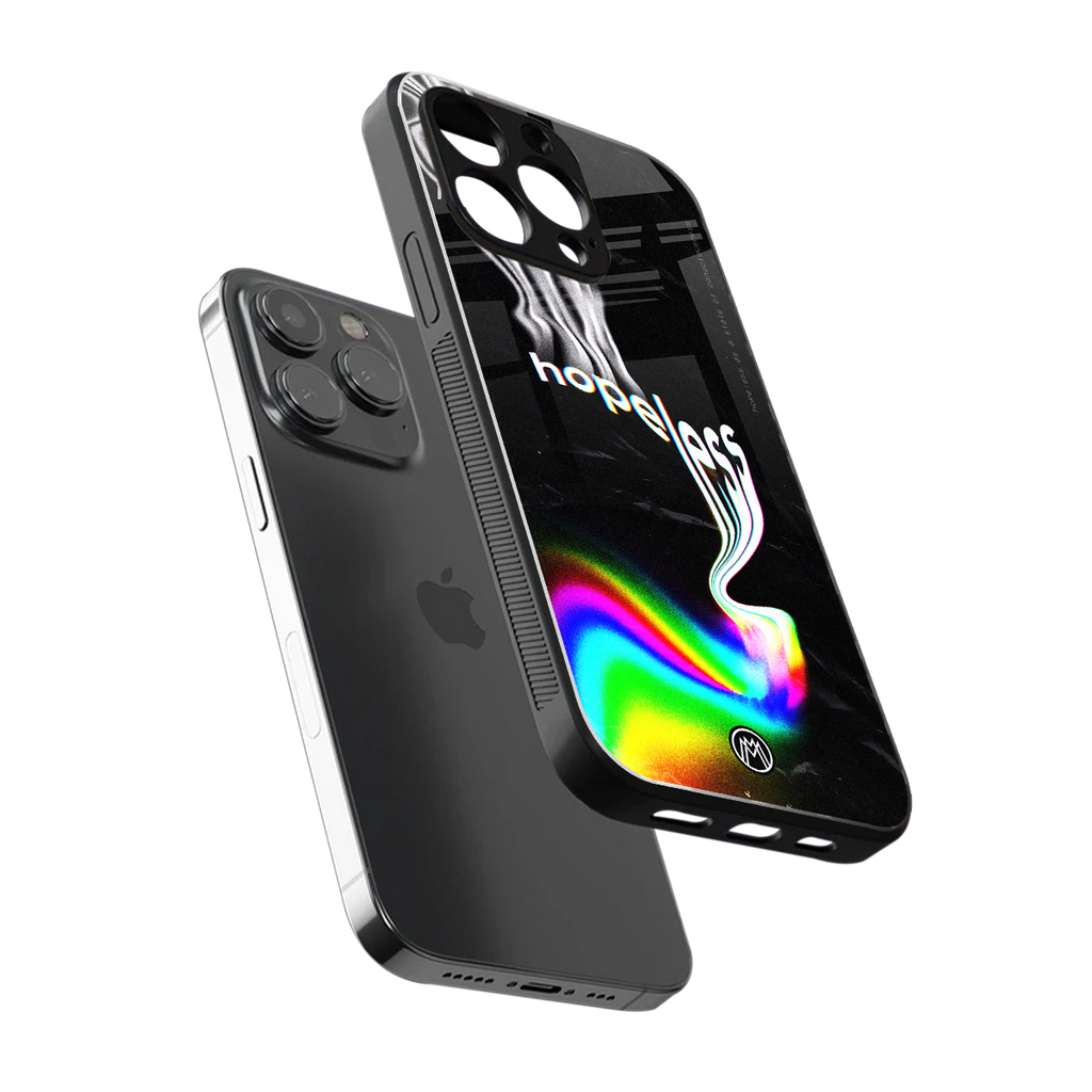 hopeless back phone cover | glass case for iphone 16 pro