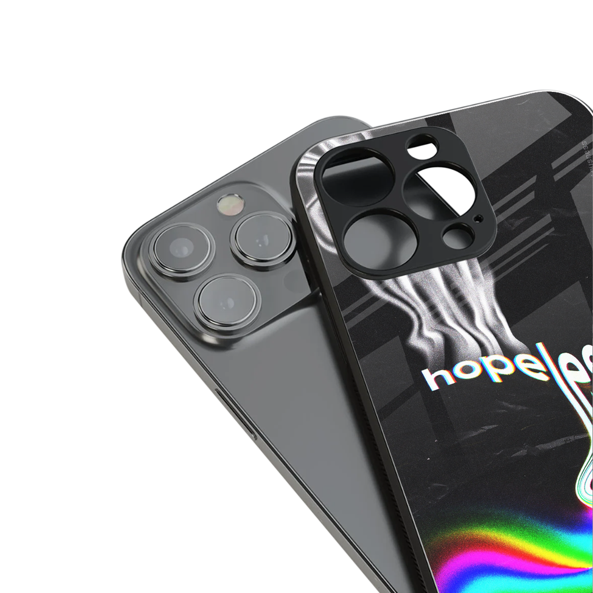 hopeless back phone cover | glass case for iphone 16 pro max