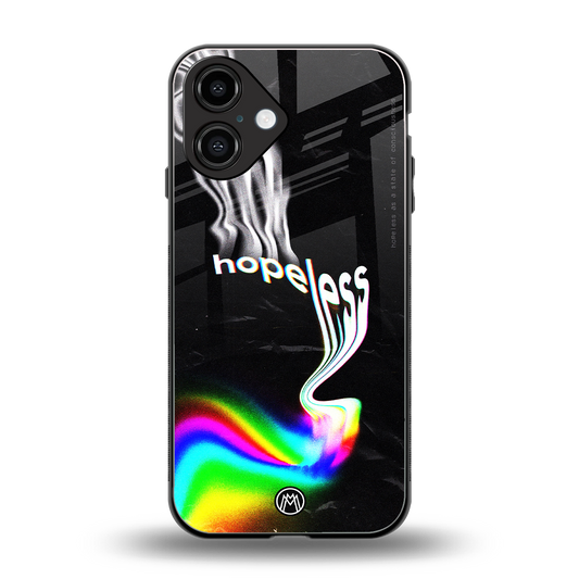 hopeless back phone cover | glass case for iphone 16