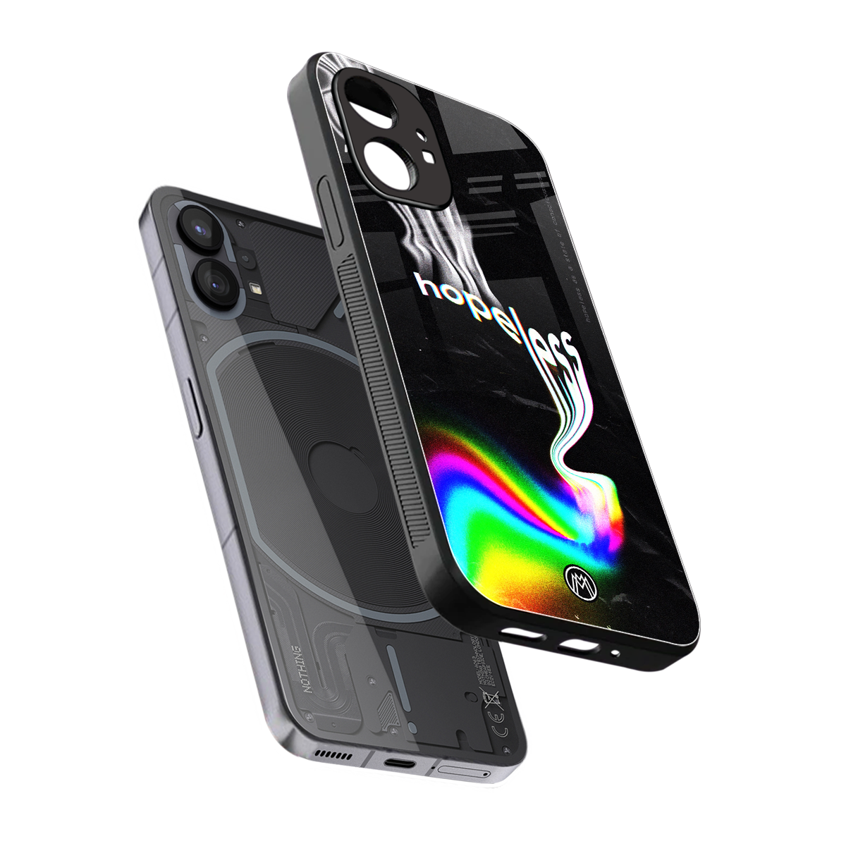 hopeless back phone cover | glass case for nothing phone 1