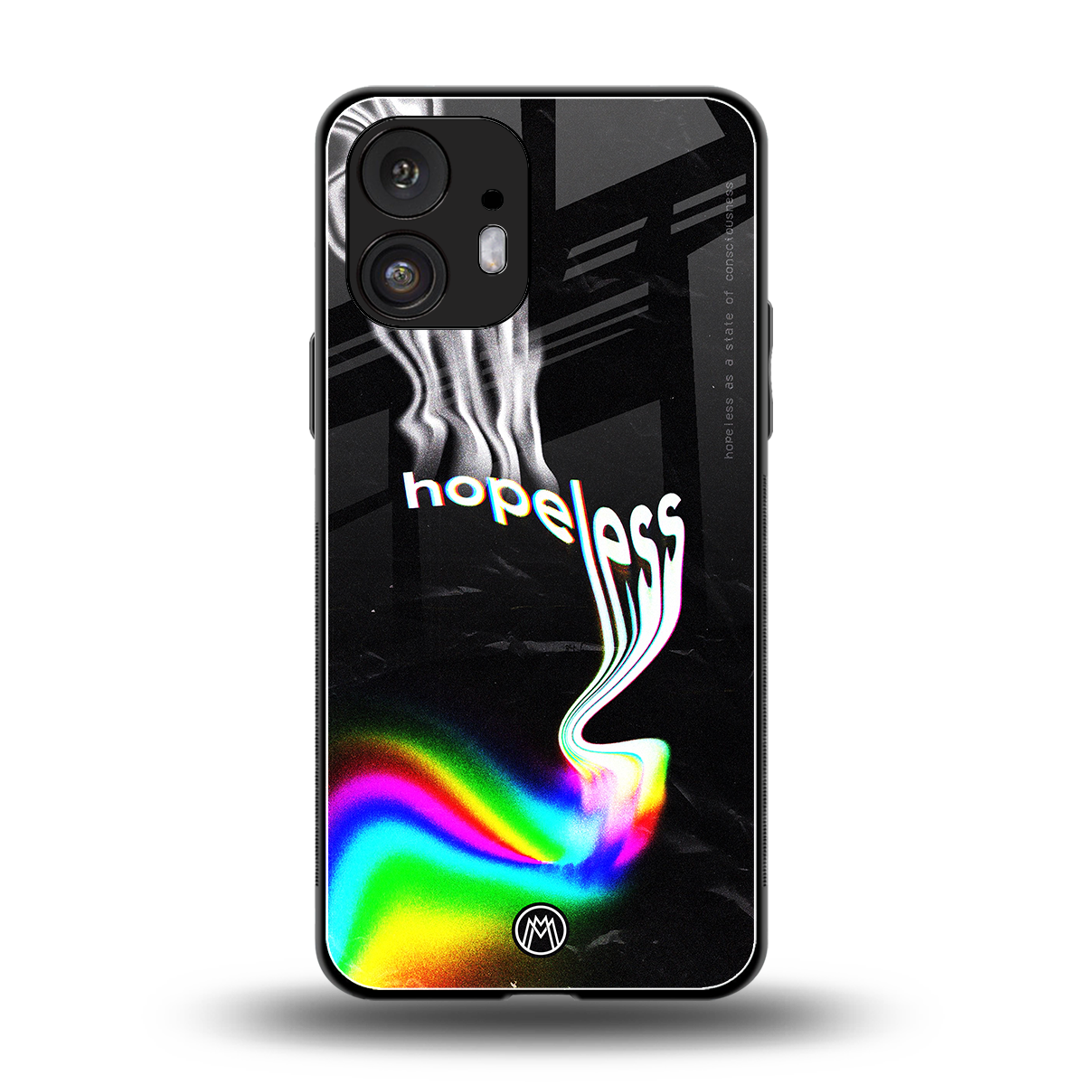 hopeless back phone cover | glass case for nothing phone 2