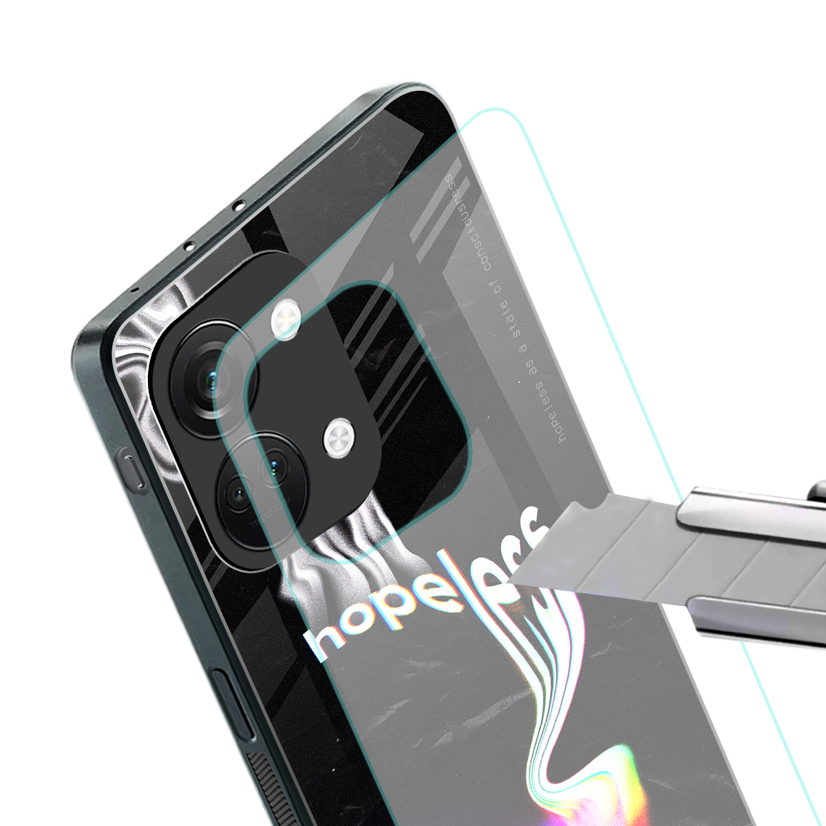 hopeless back phone cover | glass case for oneplus nord 3