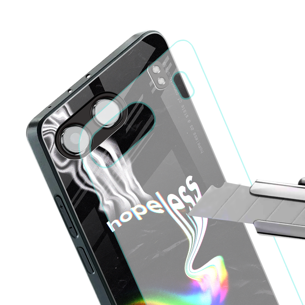 hopeless back phone cover | glass case for oneplus nord 4