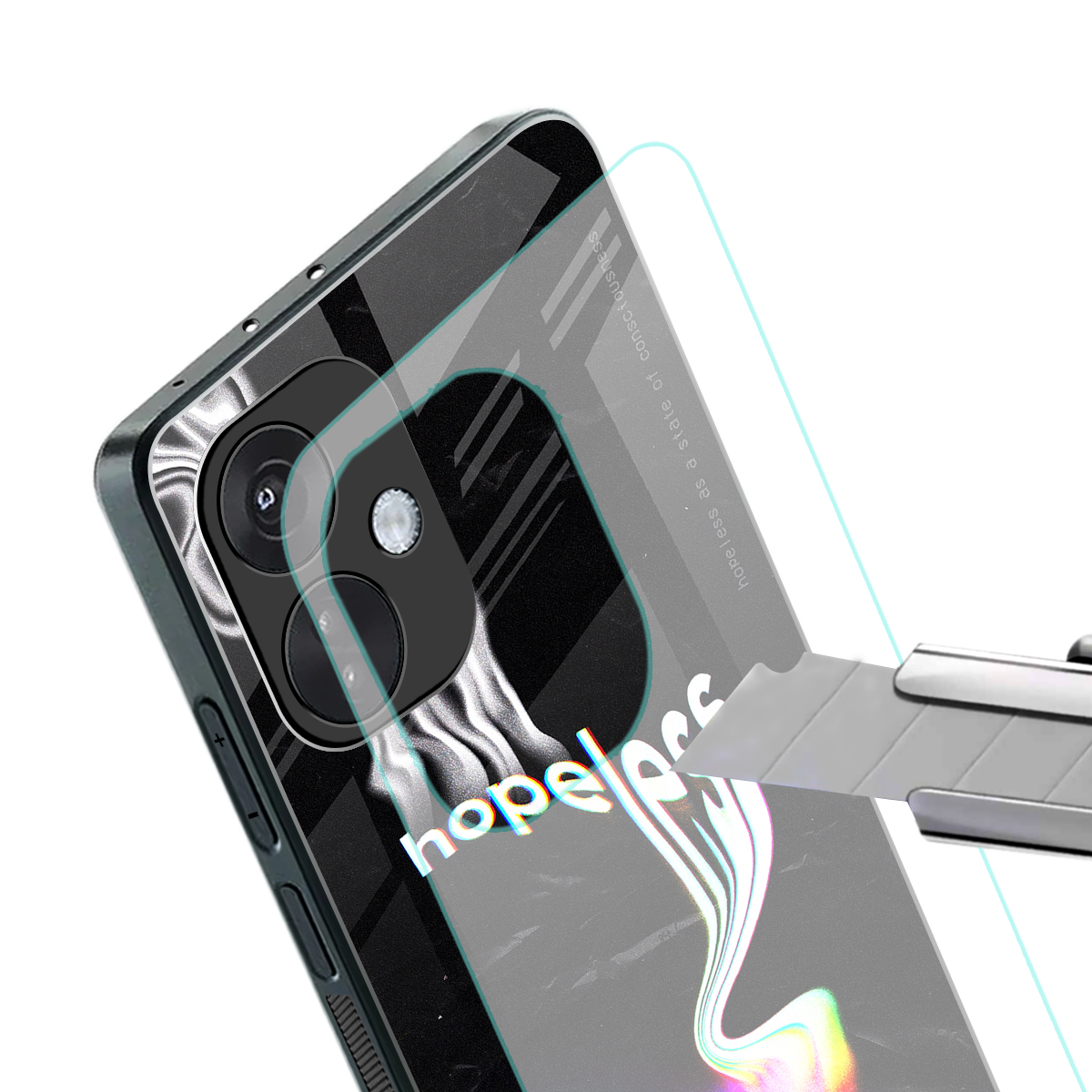 hopeless back phone cover | glass case for oneplus nord ce 3