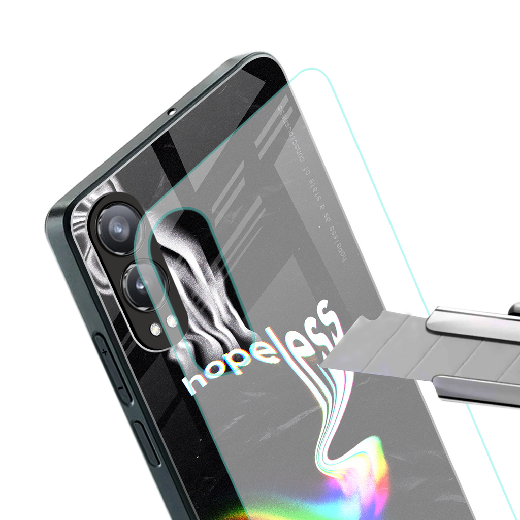 hopeless back phone cover | glass case for oneplus nord ce 4 lite