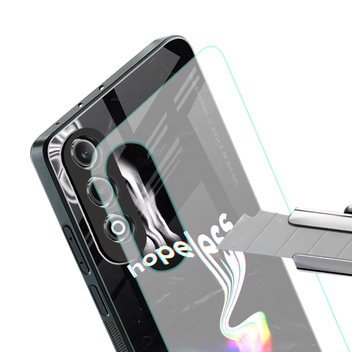hopeless back phone cover | glass case for oneplus nord ce 4
