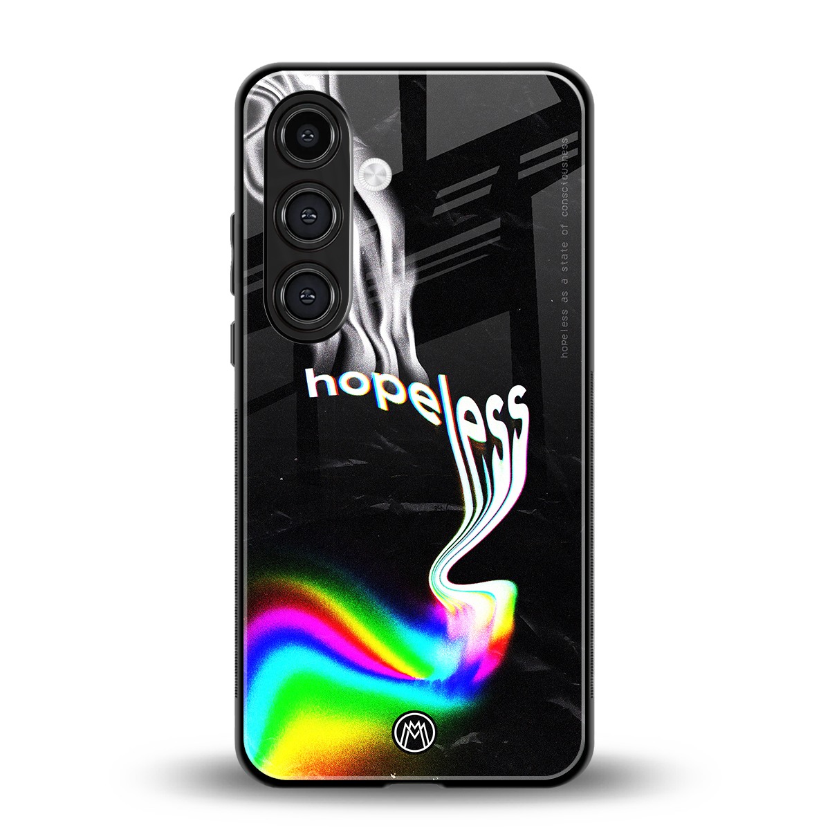 hopeless back phone cover | glass case for samsung galaxy s24 plus