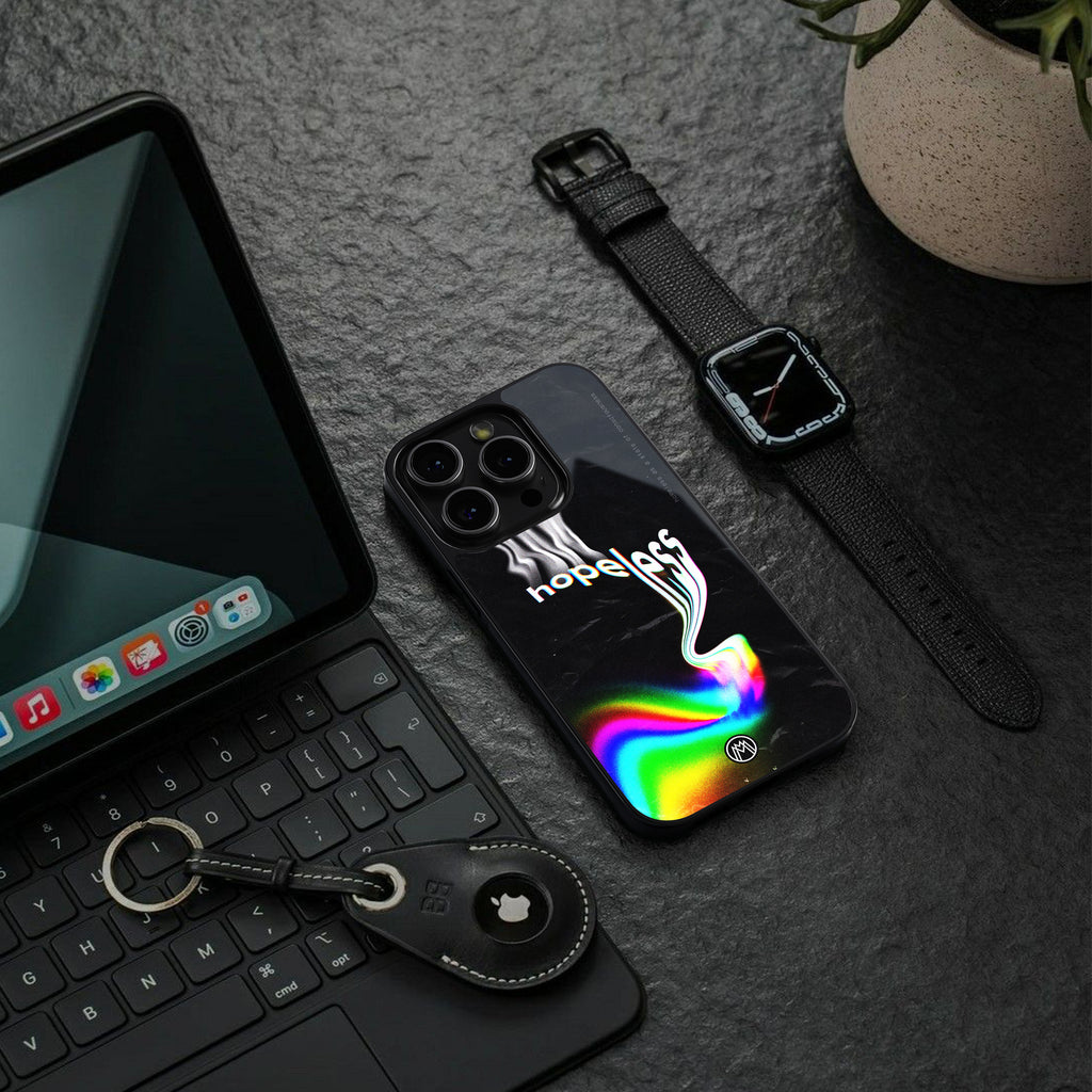 hopeless back phone cover | glass case for iphone 16 pro