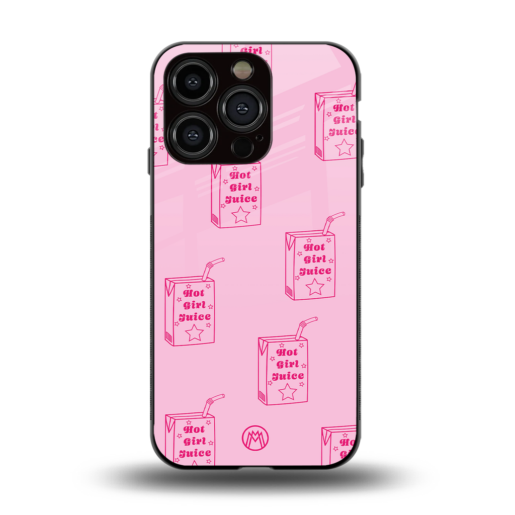 hot girl juice back phone cover | glass case for iphone 13 pro