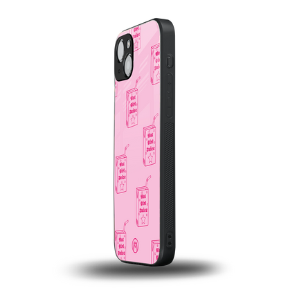 hot girl juice back phone cover | glass case for iphone 14