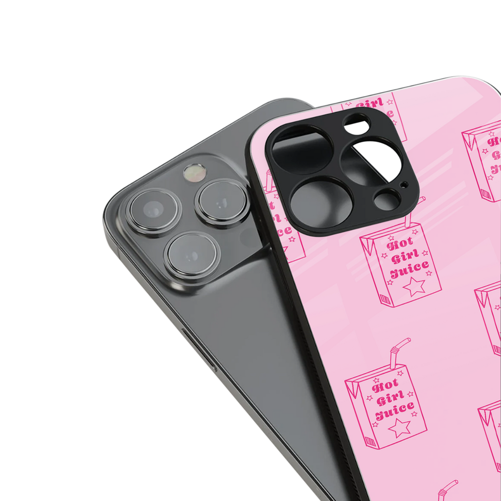 hot girl juice back phone cover | glass case for iphone 13 pro