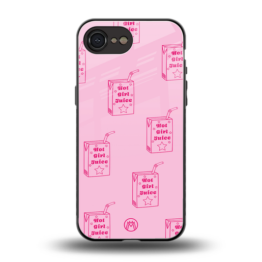 hot girl juice back phone cover | glass case for iphone 16e