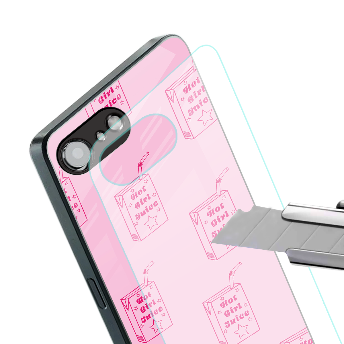 hot girl juice back phone cover | glass case for iphone 16e