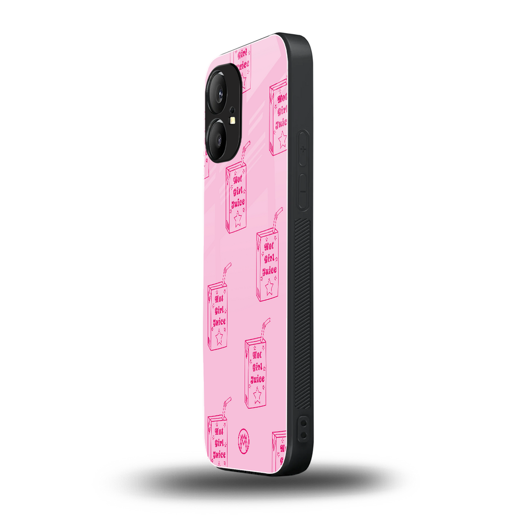 hot girl juice back phone cover | glass case for nothing phone 1