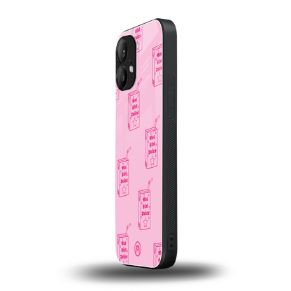 hot girl juice back phone cover | glass case for nothing phone 2