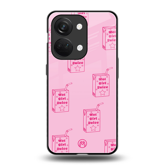 hot girl juice back phone cover | glass case for oneplus nord 3