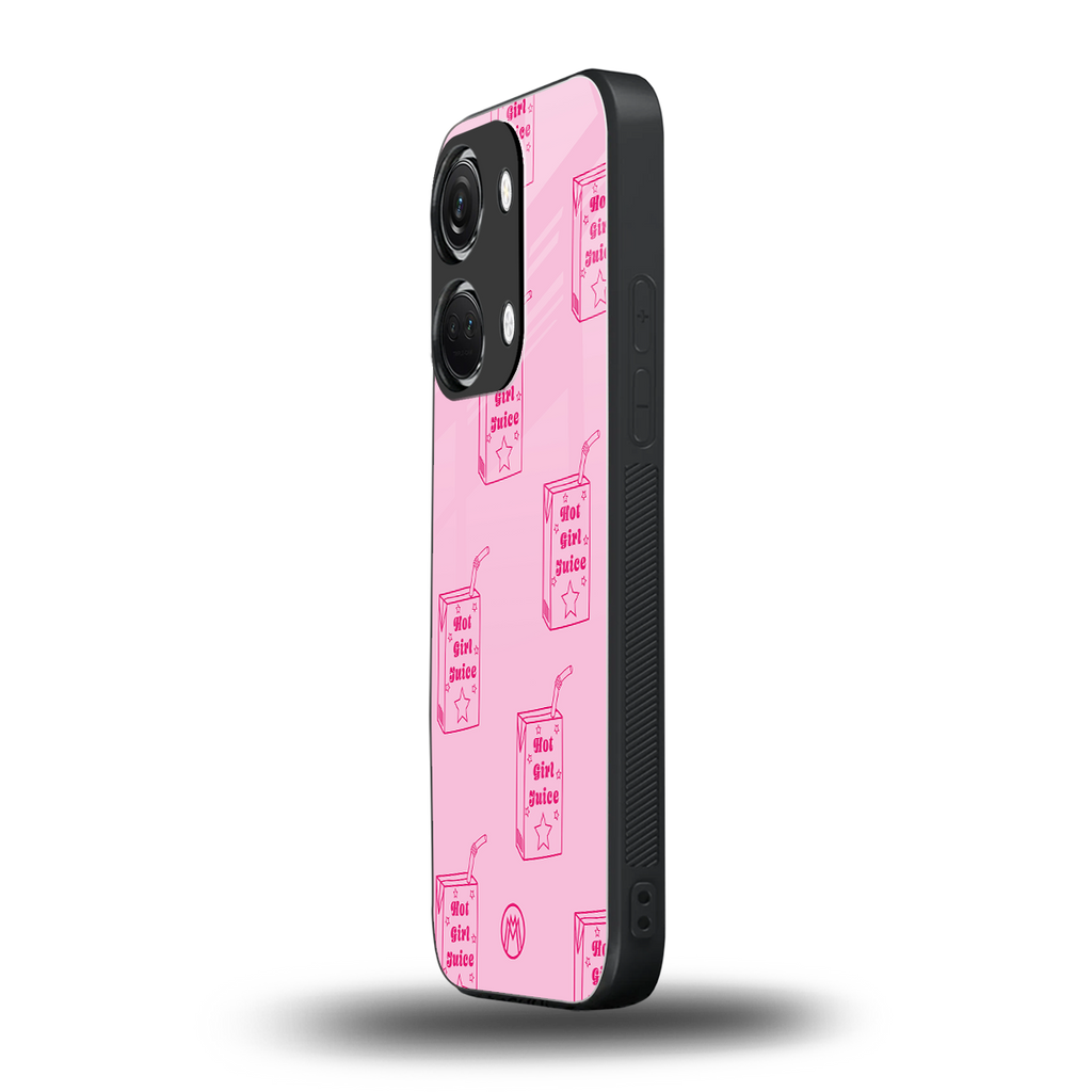 hot girl juice back phone cover | glass case for oneplus nord 3