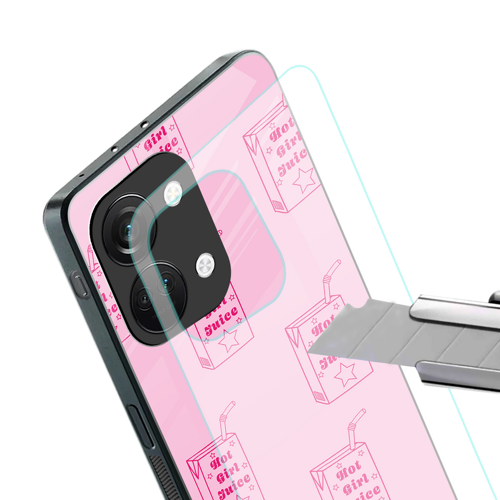hot girl juice back phone cover | glass case for oneplus nord 3