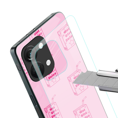 hot girl juice back phone cover | glass case for oneplus nord 3