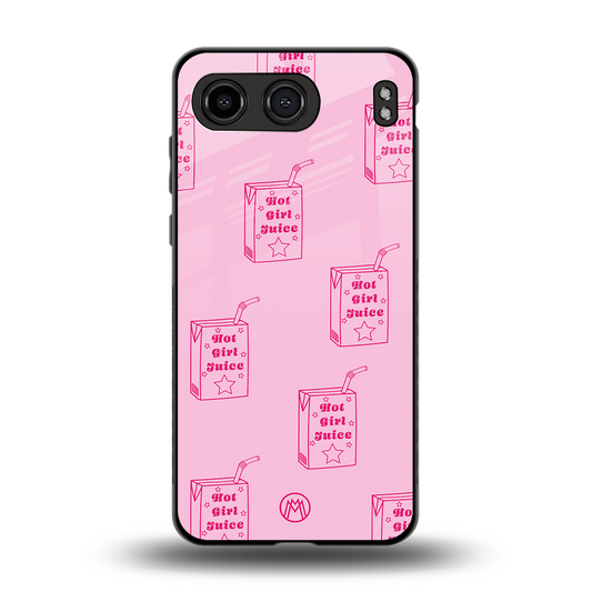 hot girl juice back phone cover | glass case for oneplus nord 4