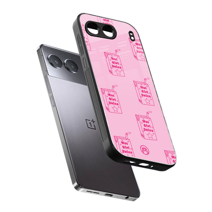 hot girl juice back phone cover | glass case for oneplus nord 4