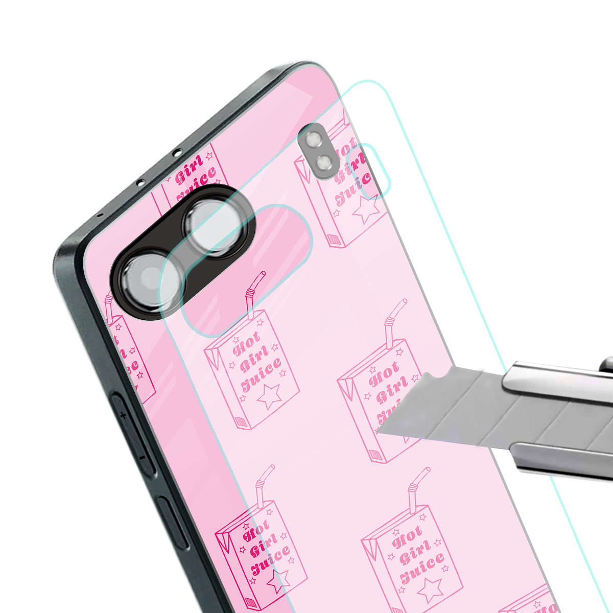 hot girl juice back phone cover | glass case for oneplus nord 4
